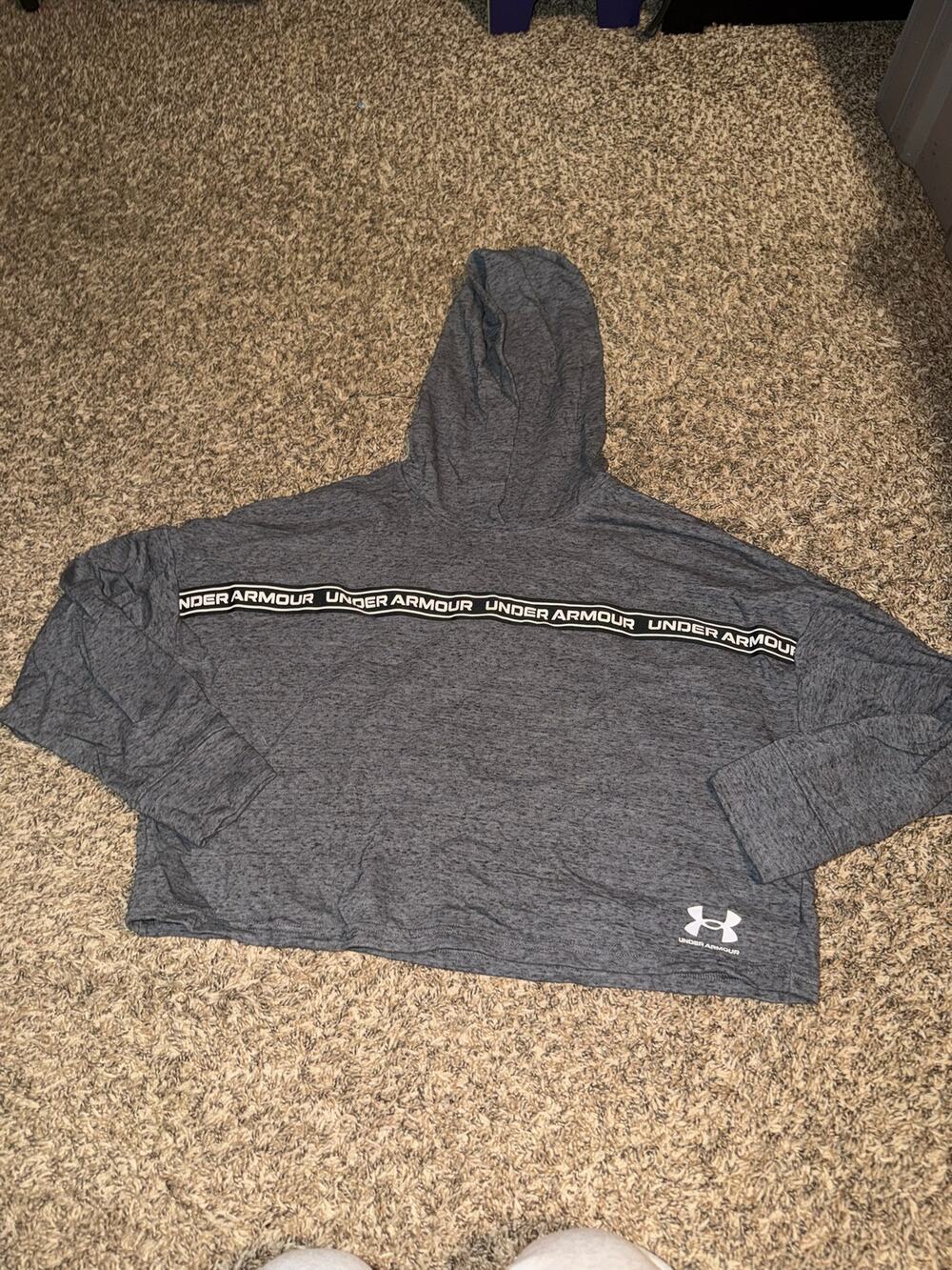 Under Armour Rival Terry Crop Loose Hoodie sweatshirt M